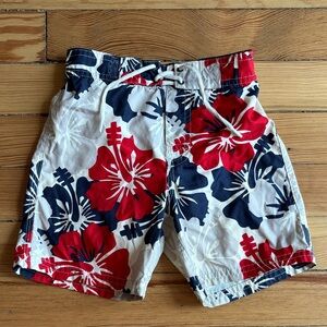 Old Navy Navy and White Swim Shorts